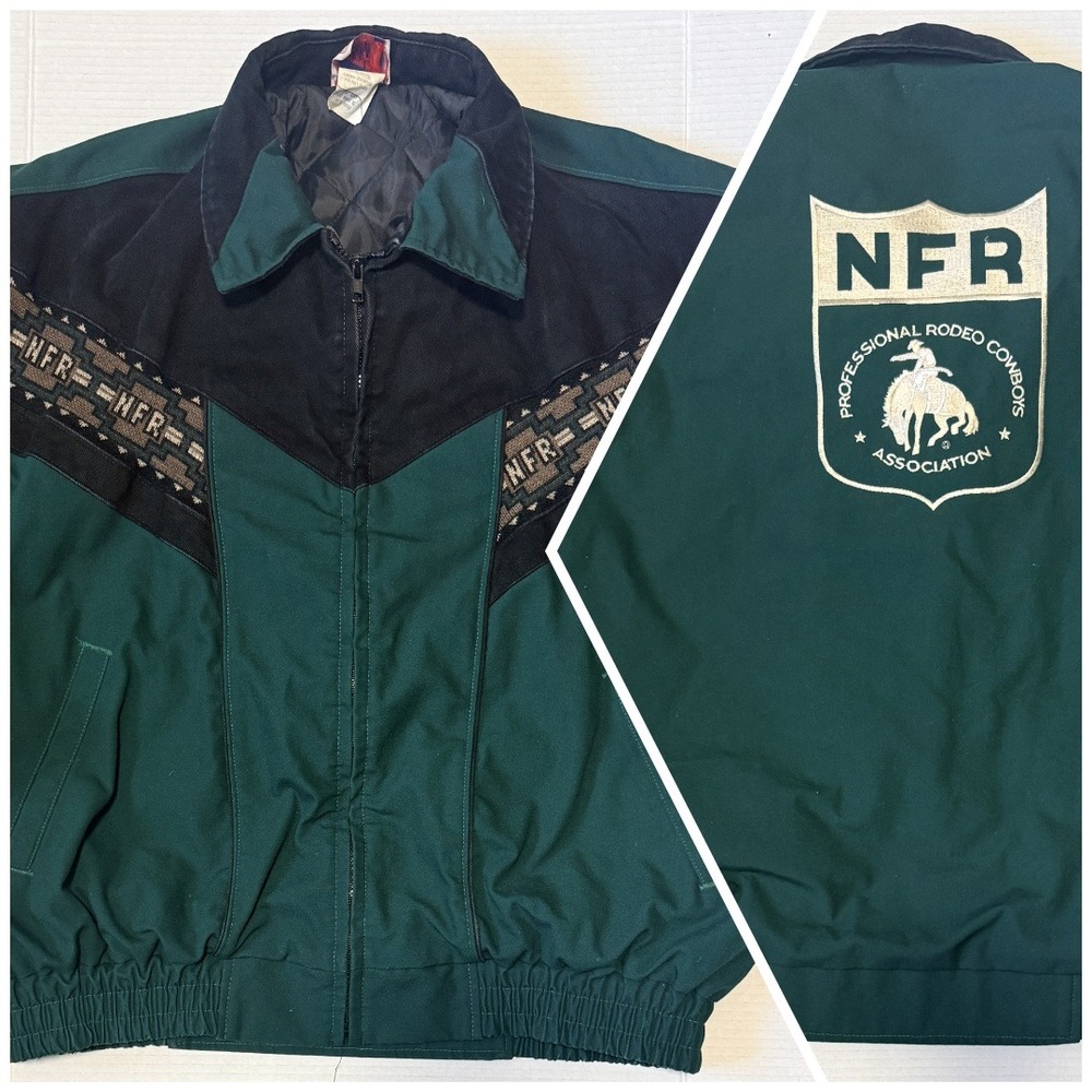RODEO AMERICA - Men's NFR Jacket - Vintage PRCA Canvas Aztec Western - 2XL